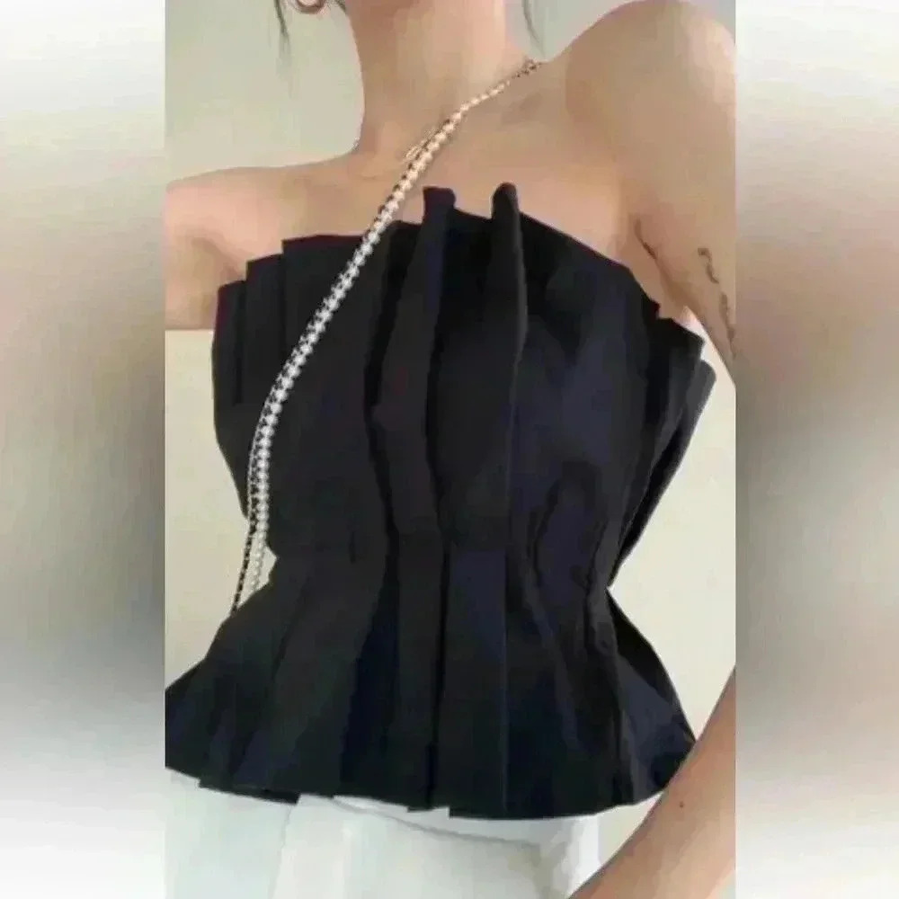 Do+Be Ruffle Tube Top Size Medium. - Picture 1 of 9